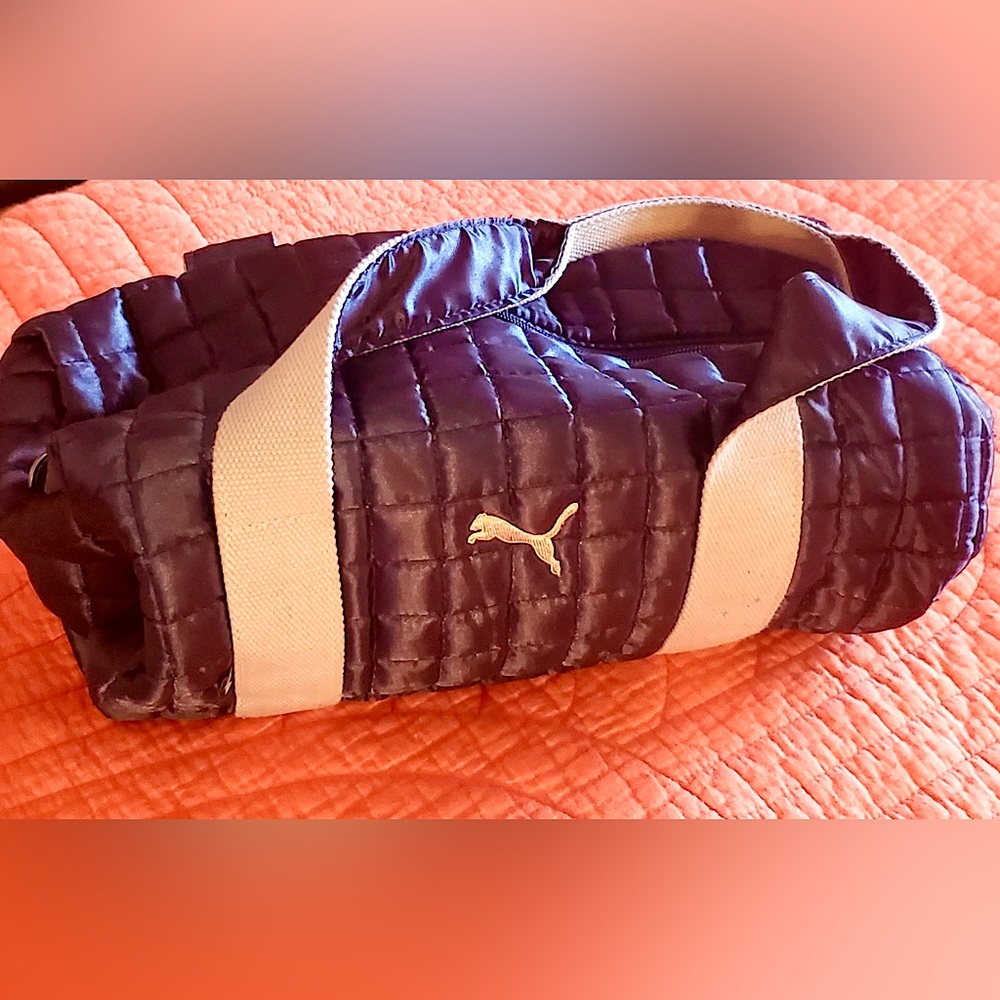 Small navy puma duffel bag